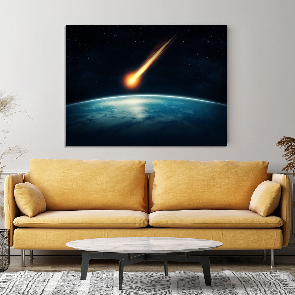 Meteor flying to the earth Canvas Print or Poster - Canvas Art Rocks - 4