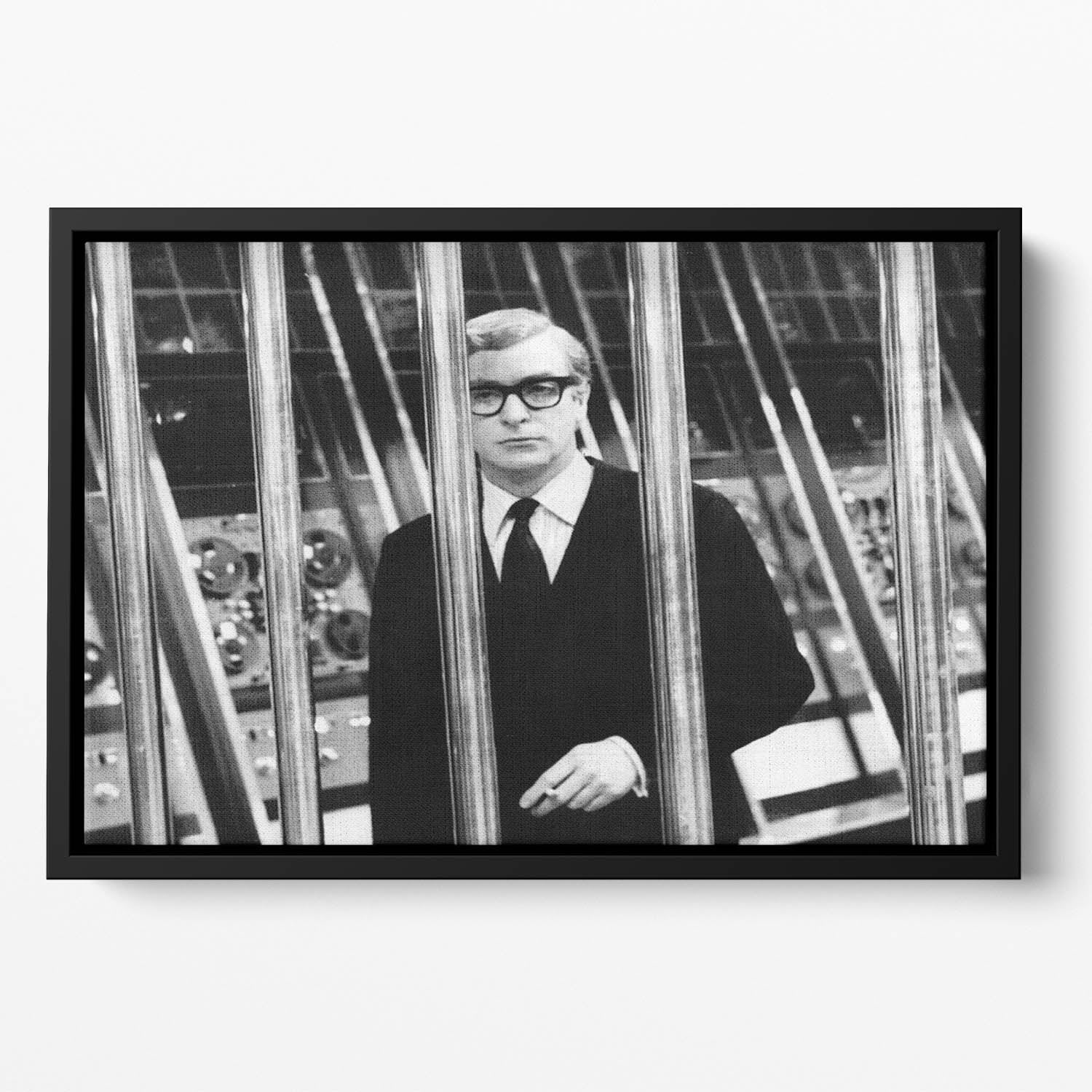 Michael Caine 1967 Floating Framed Canvas