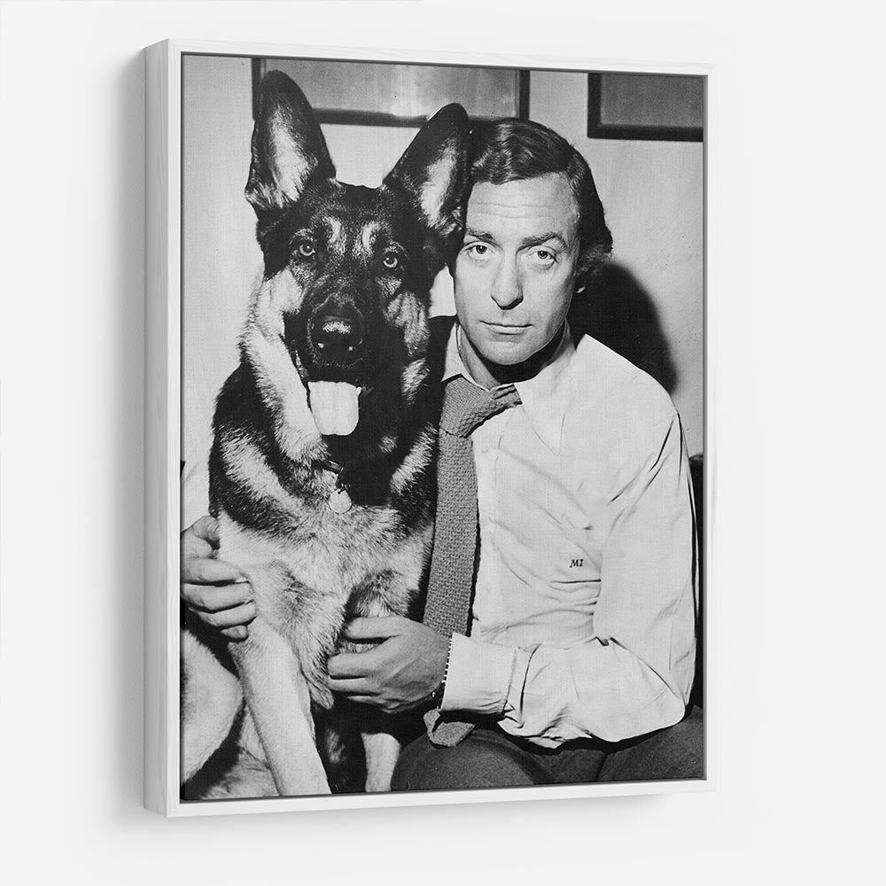 Michael Caine and dog HD Metal Print