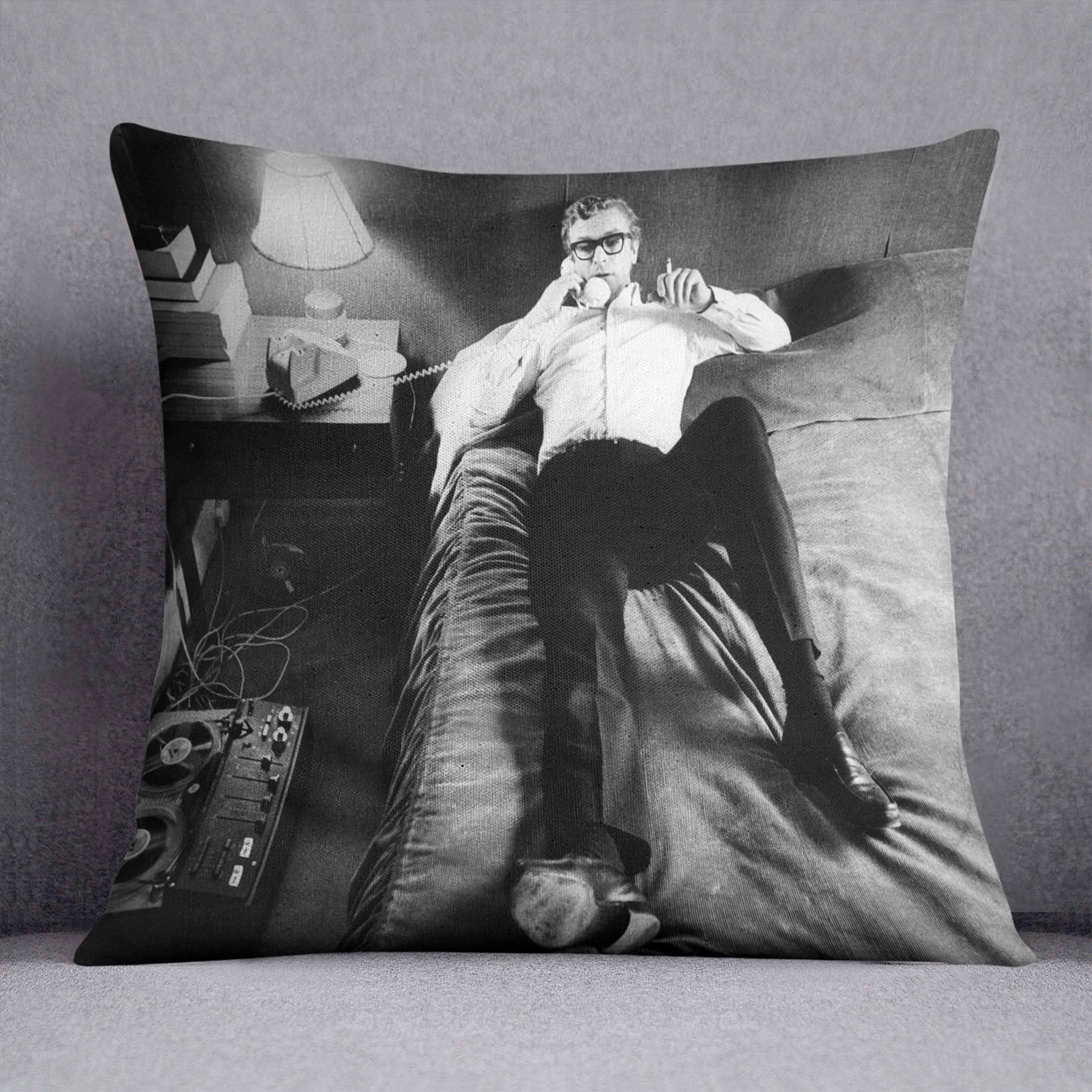 Michael Caine relaxing at home Cushion