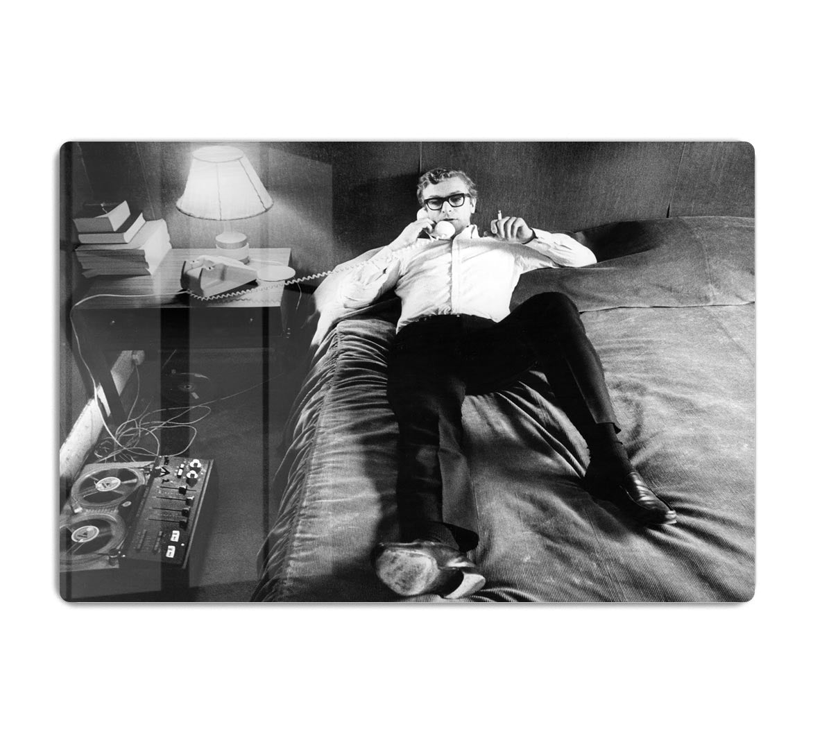 Michael Caine relaxing at home HD Metal Print