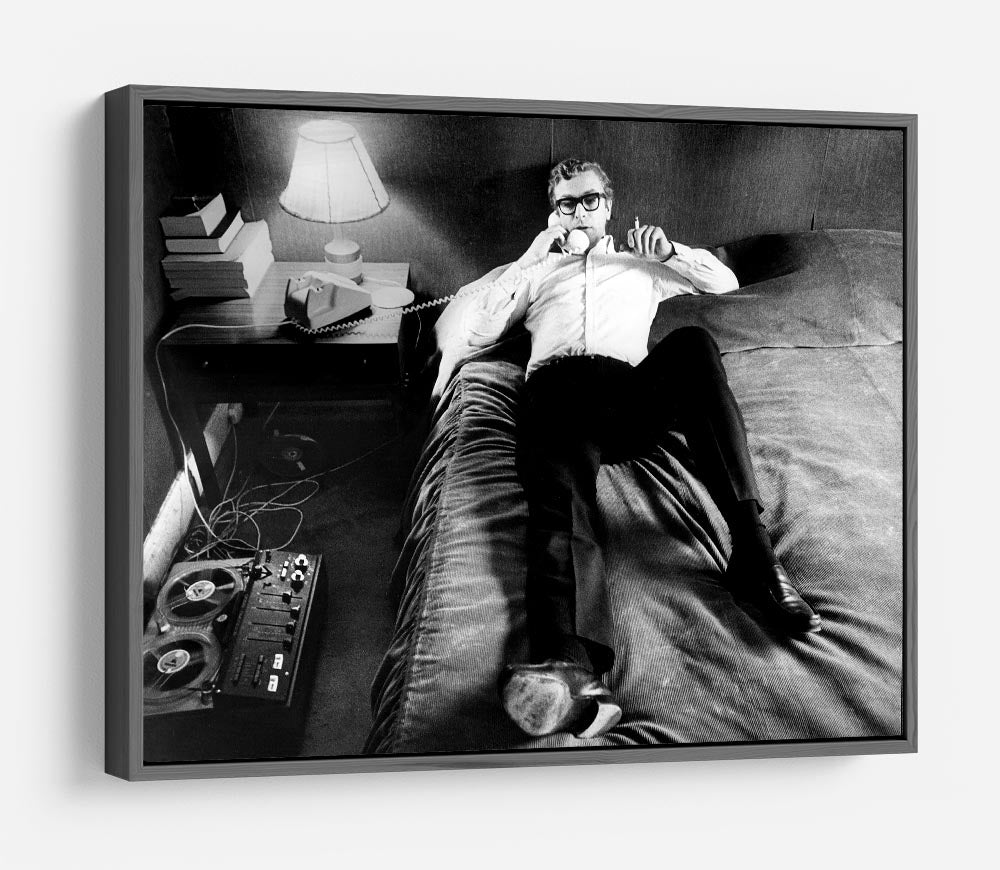 Michael Caine relaxing at home HD Metal Print