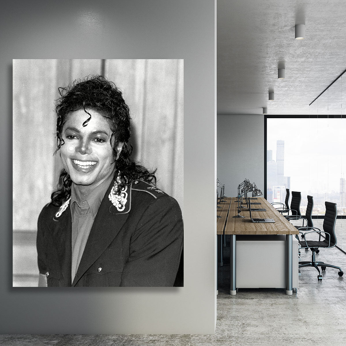 Michael Jackson smiles Canvas Print or Poster - Canvas Art Rocks - 3