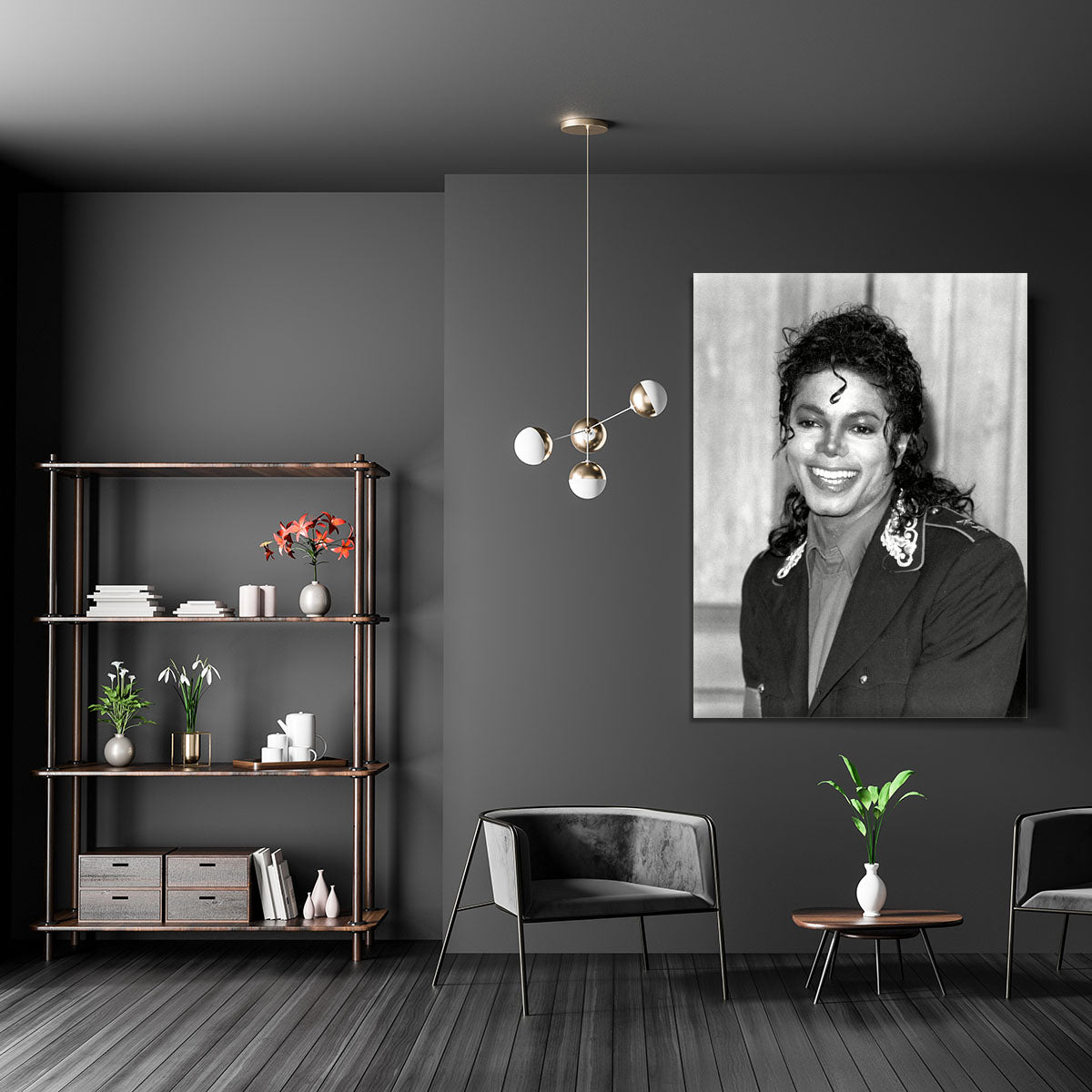 Michael Jackson smiles Canvas Print or Poster - Canvas Art Rocks - 5