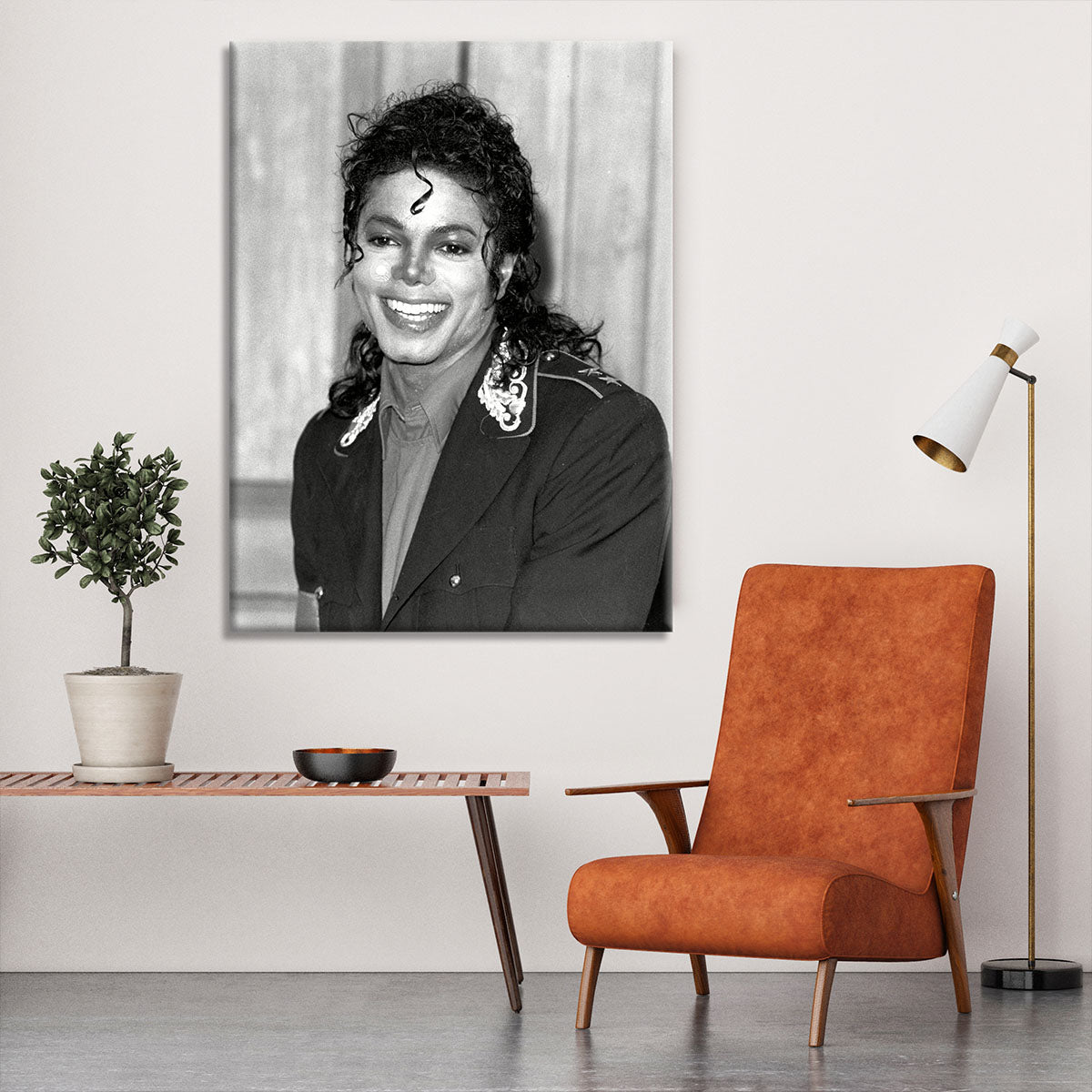 Michael Jackson smiles Canvas Print or Poster - Canvas Art Rocks - 6