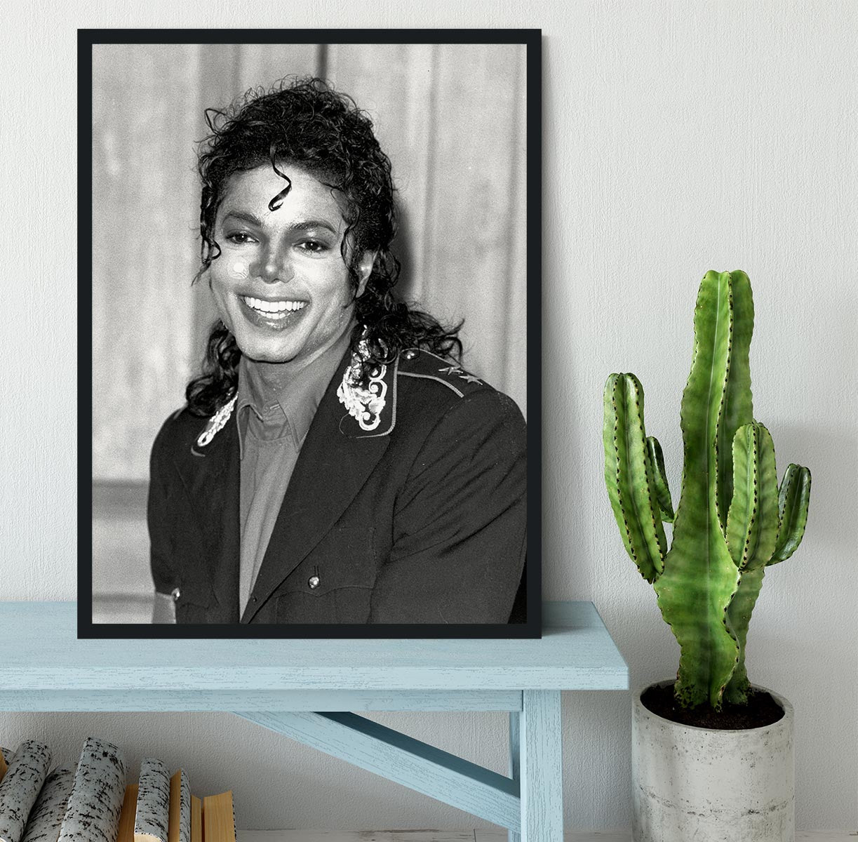 Michael Jackson smiles Framed Print - Canvas Art Rocks - 2