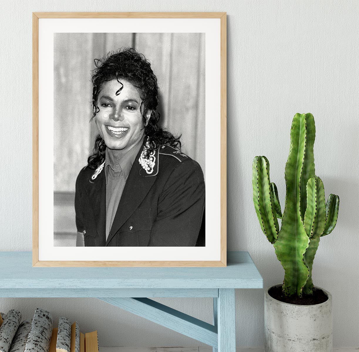 Michael Jackson smiles Framed Print - Canvas Art Rocks - 3