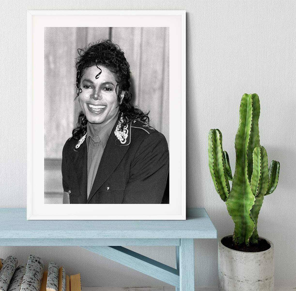 Michael Jackson smiles Framed Print - Canvas Art Rocks - 5