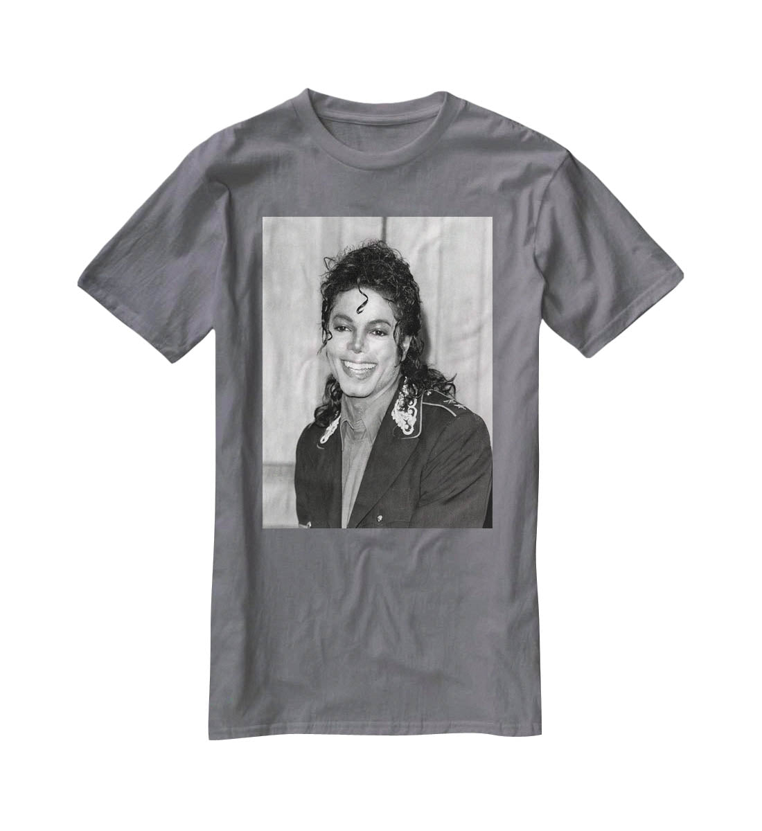 Michael Jackson smiles T-Shirt - Canvas Art Rocks - 3
