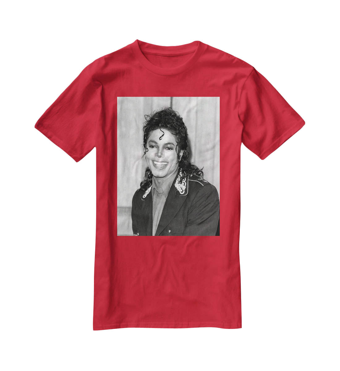 Michael Jackson smiles T-Shirt - Canvas Art Rocks - 4