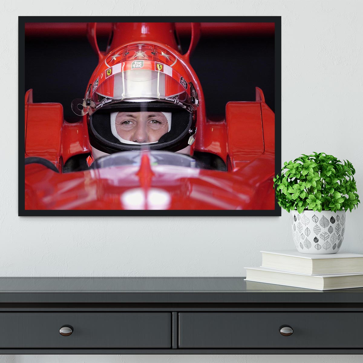 Michael Schumacher 2001 Framed Print - Canvas Art Rocks - 2