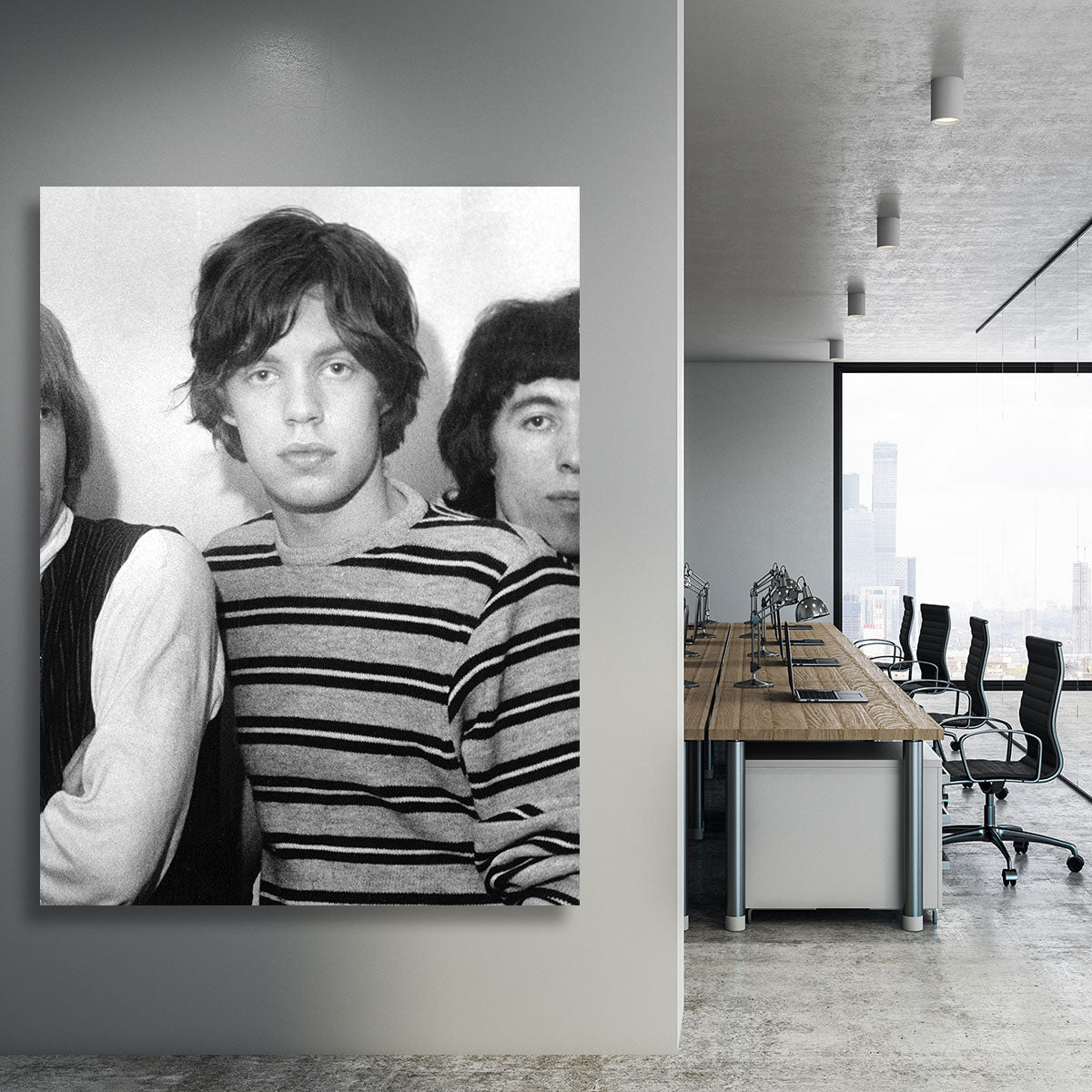 Mick Jagger and mates Canvas Print or Poster - Canvas Art Rocks - 3