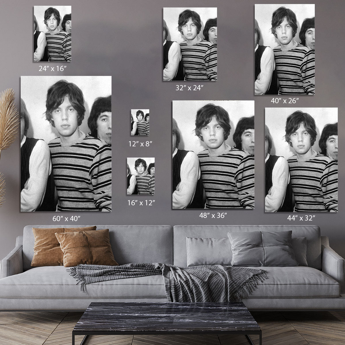 Mick Jagger and mates Canvas Print or Poster - Canvas Art Rocks - 7