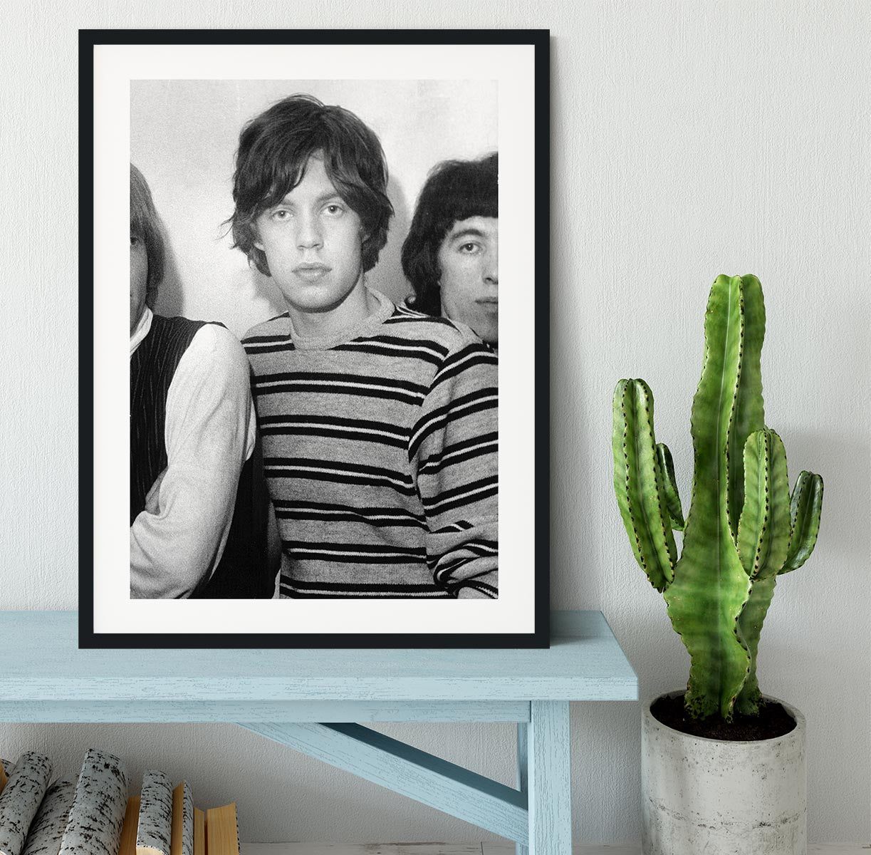 Mick Jagger and mates Framed Print - Canvas Art Rocks - 1