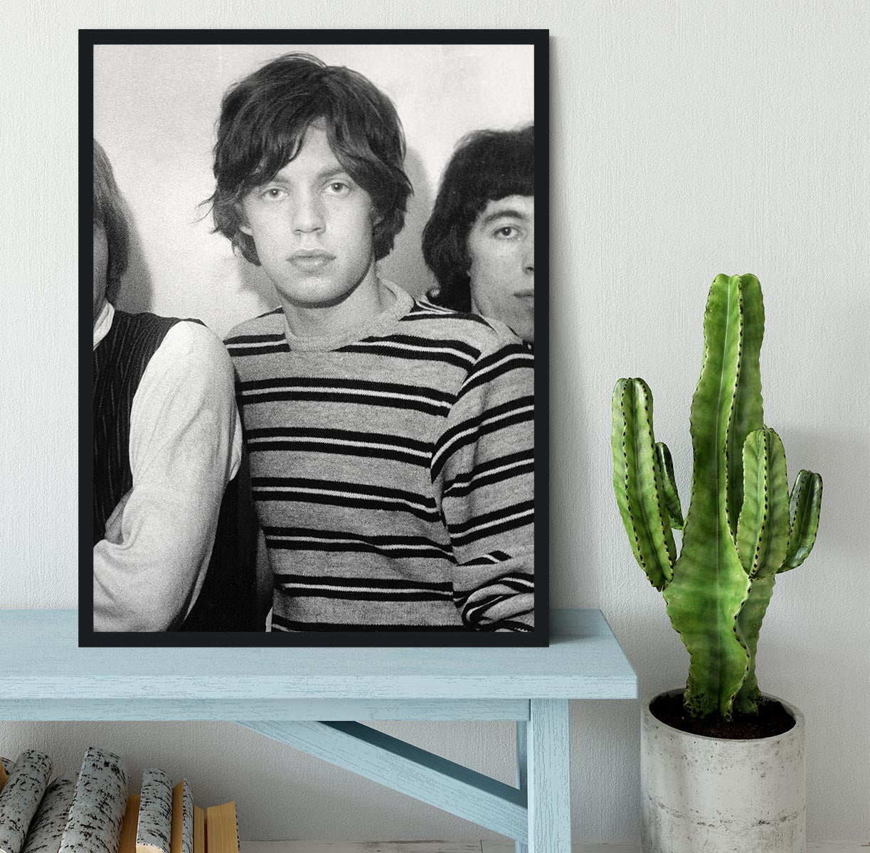 Mick Jagger and mates Framed Print - Canvas Art Rocks - 2