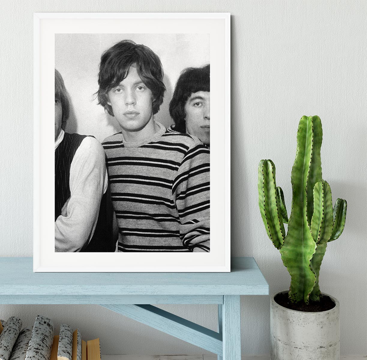 Mick Jagger and mates Framed Print - Canvas Art Rocks - 5
