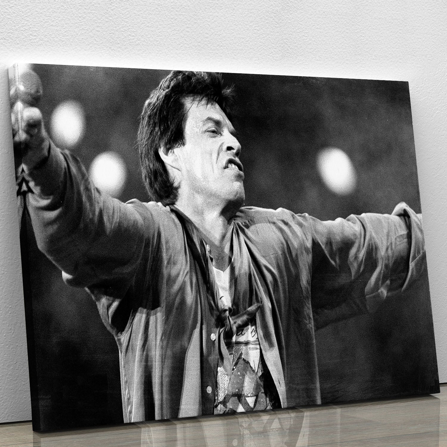 Mick Jagger arms up Canvas Print or Poster - Canvas Art Rocks - 1