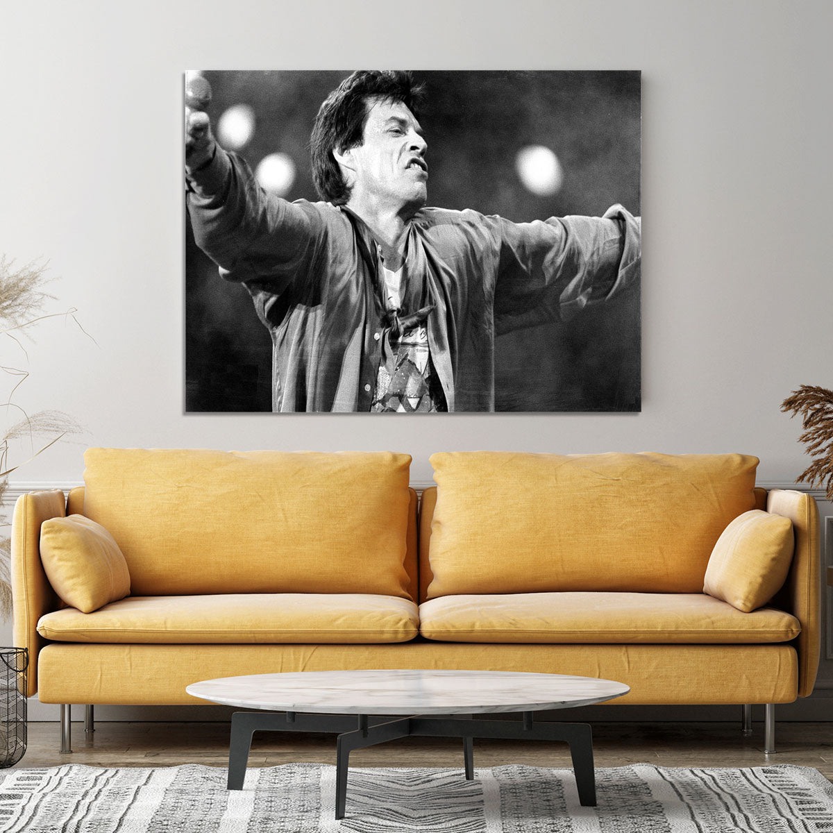 Mick Jagger arms up Canvas Print or Poster - Canvas Art Rocks - 4