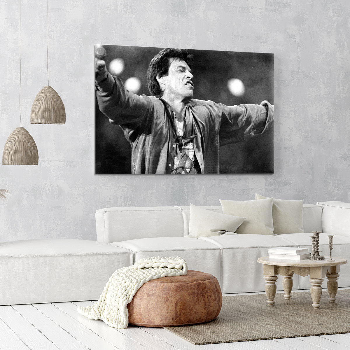 Mick Jagger arms up Canvas Print or Poster - Canvas Art Rocks - 6