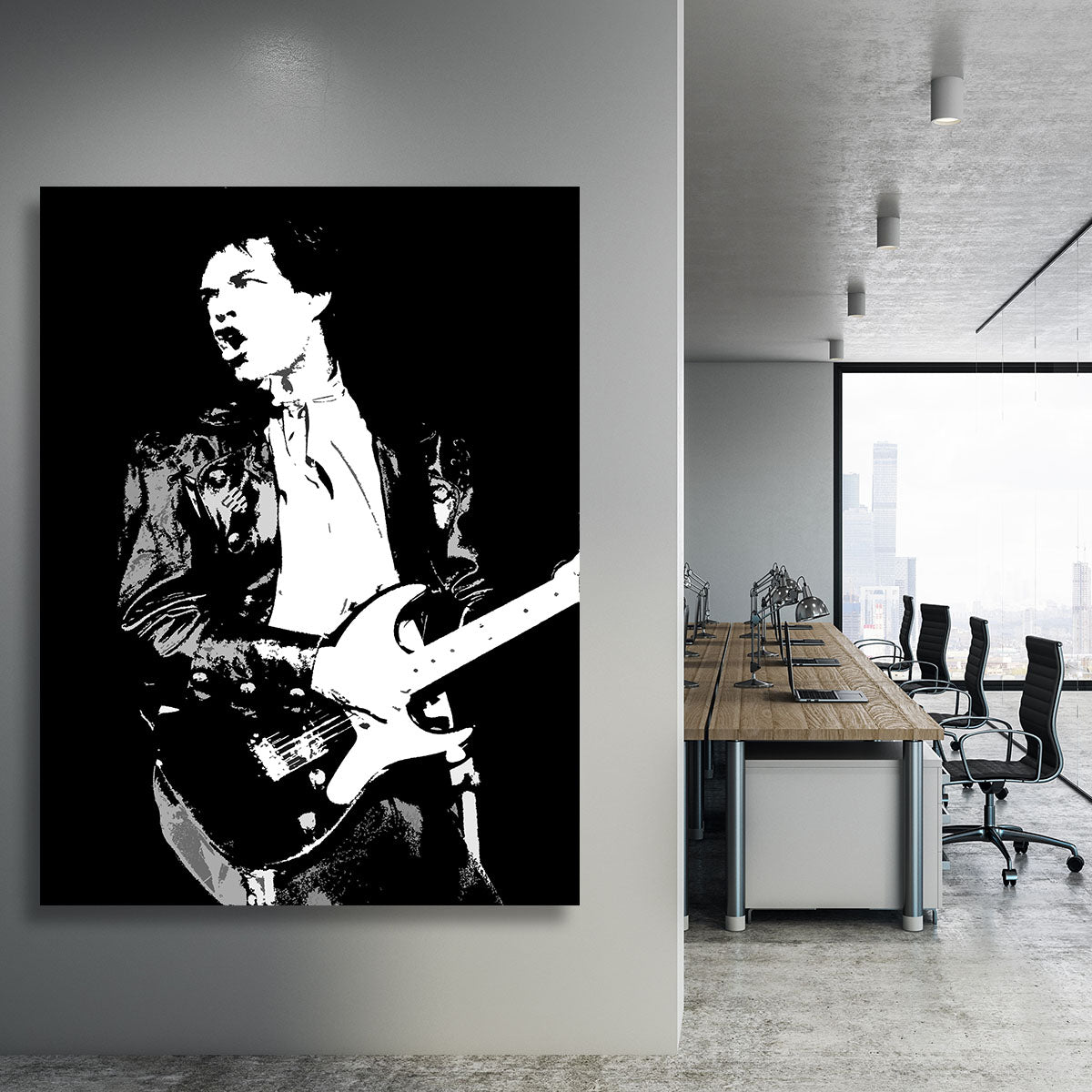 Mick Jagger at Shea Stadium Canvas Print or Poster - Canvas Art Rocks - 3