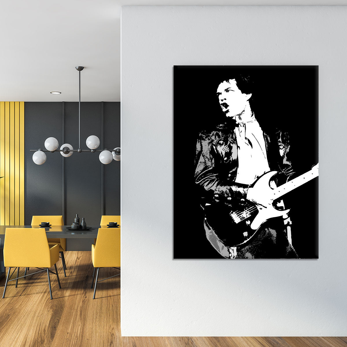 Mick Jagger at Shea Stadium Canvas Print or Poster - Canvas Art Rocks - 4