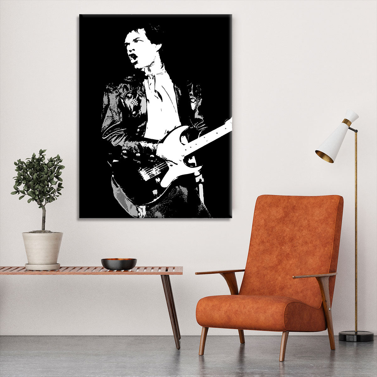 Mick Jagger at Shea Stadium Canvas Print or Poster - Canvas Art Rocks - 6