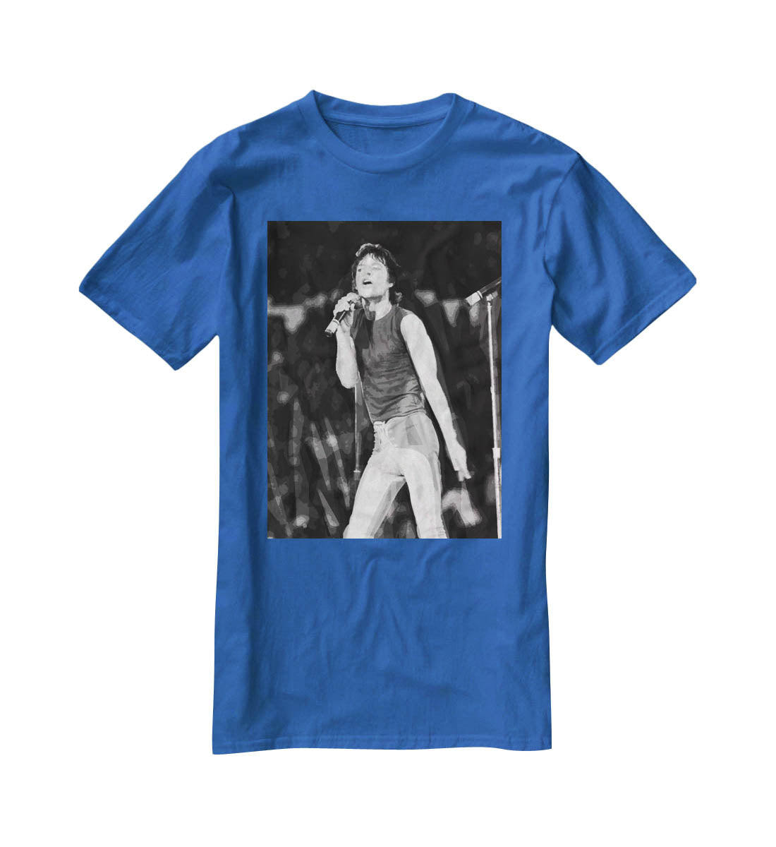 Mick Jagger at Wembley Stadium T-Shirt - Canvas Art Rocks - 2