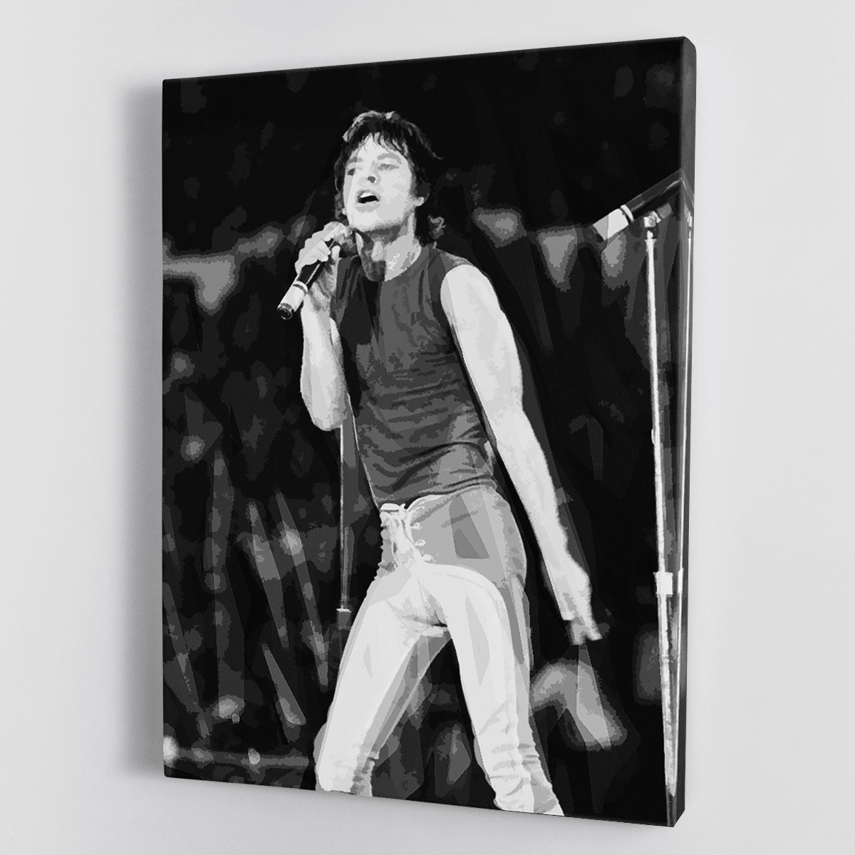 Mick Jagger at Wembley Stadium Canvas Print or Poster - Canvas Art Rocks - 1