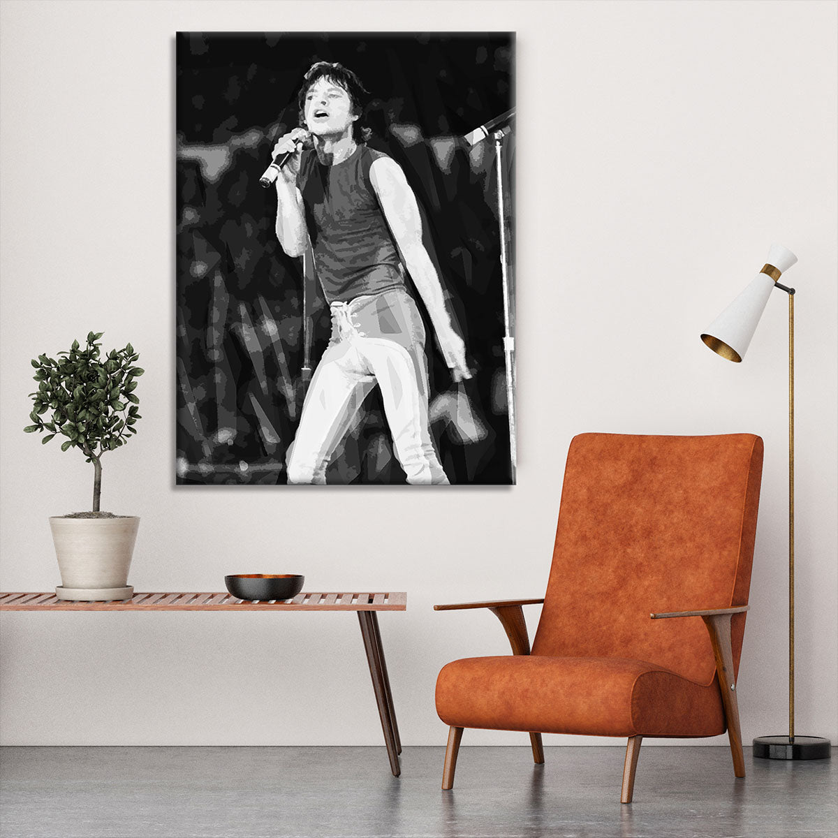 Mick Jagger at Wembley Stadium Canvas Print or Poster - Canvas Art Rocks - 6