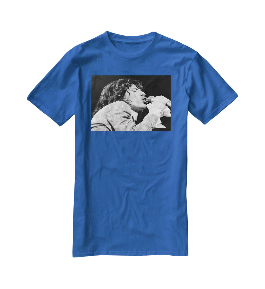 Mick Jagger belts it out T-Shirt - Canvas Art Rocks - 2