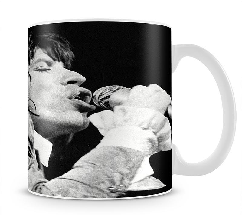 Mick Jagger belts it out Mug - Canvas Art Rocks - 1