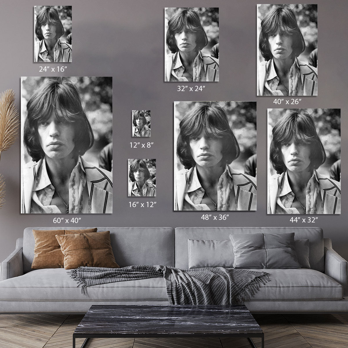 Mick Jagger in 1969 Canvas Print or Poster - Canvas Art Rocks - 7