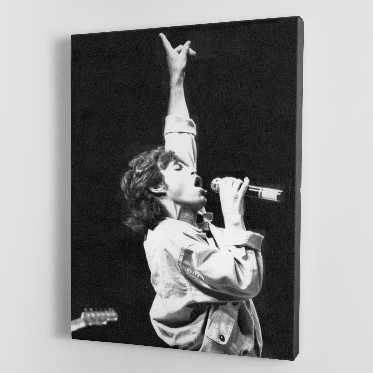 Mick Jagger in Glasgow Scotland Canvas Print or Poster - Canvas Art Rocks - 1