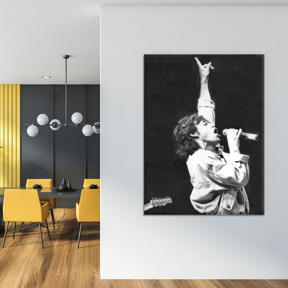 Mick Jagger in Glasgow Scotland Canvas Print or Poster - Canvas Art Rocks - 4