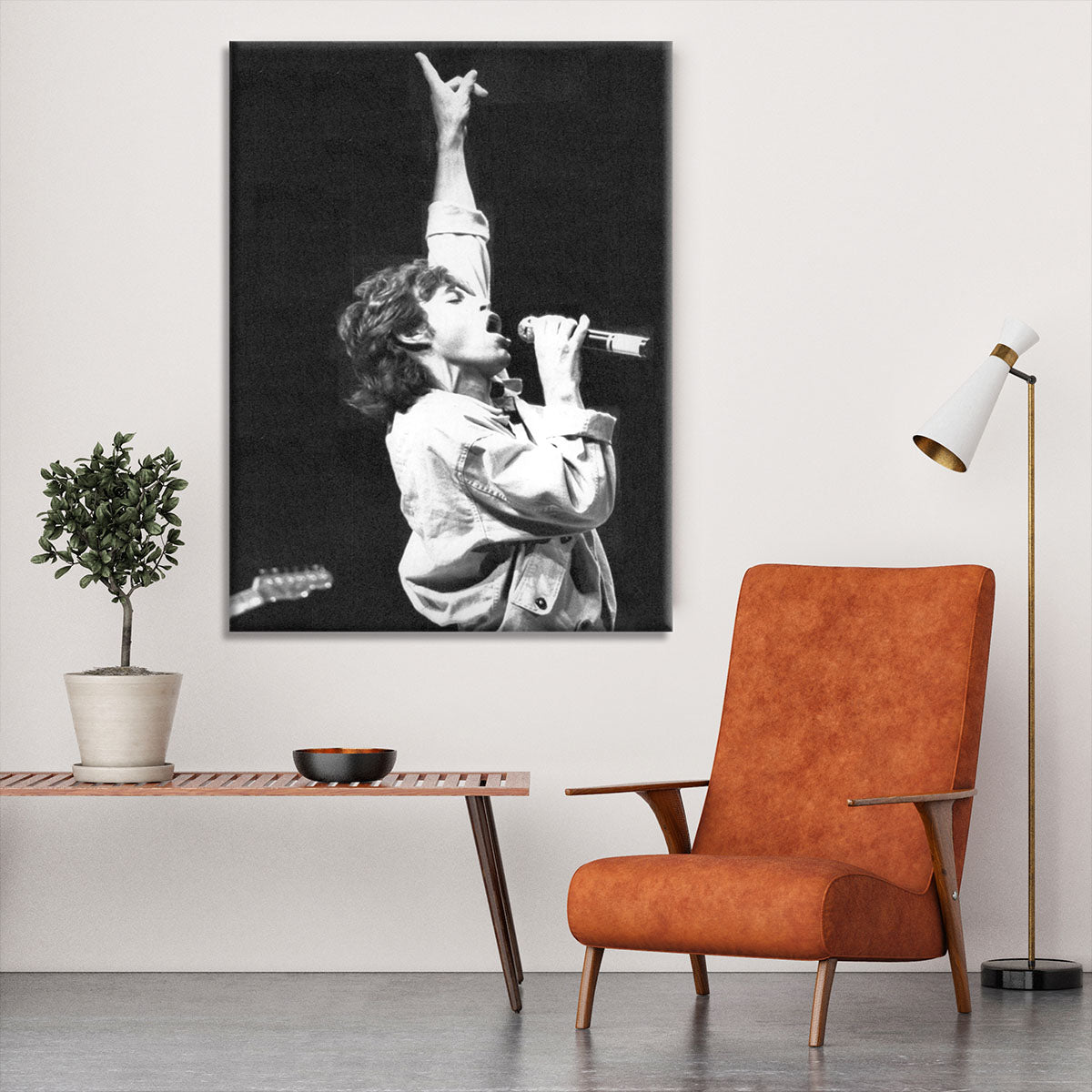 Mick Jagger in Glasgow Scotland Canvas Print or Poster - Canvas Art Rocks - 6