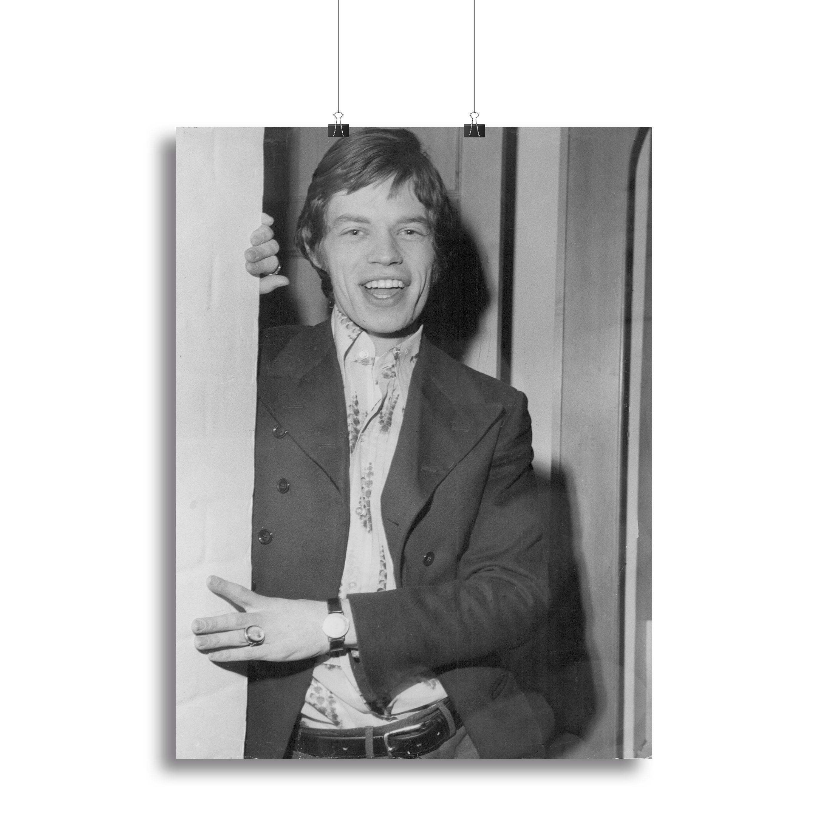 Mick Jagger in a door Canvas Print or Poster - Canvas Art Rocks - 2