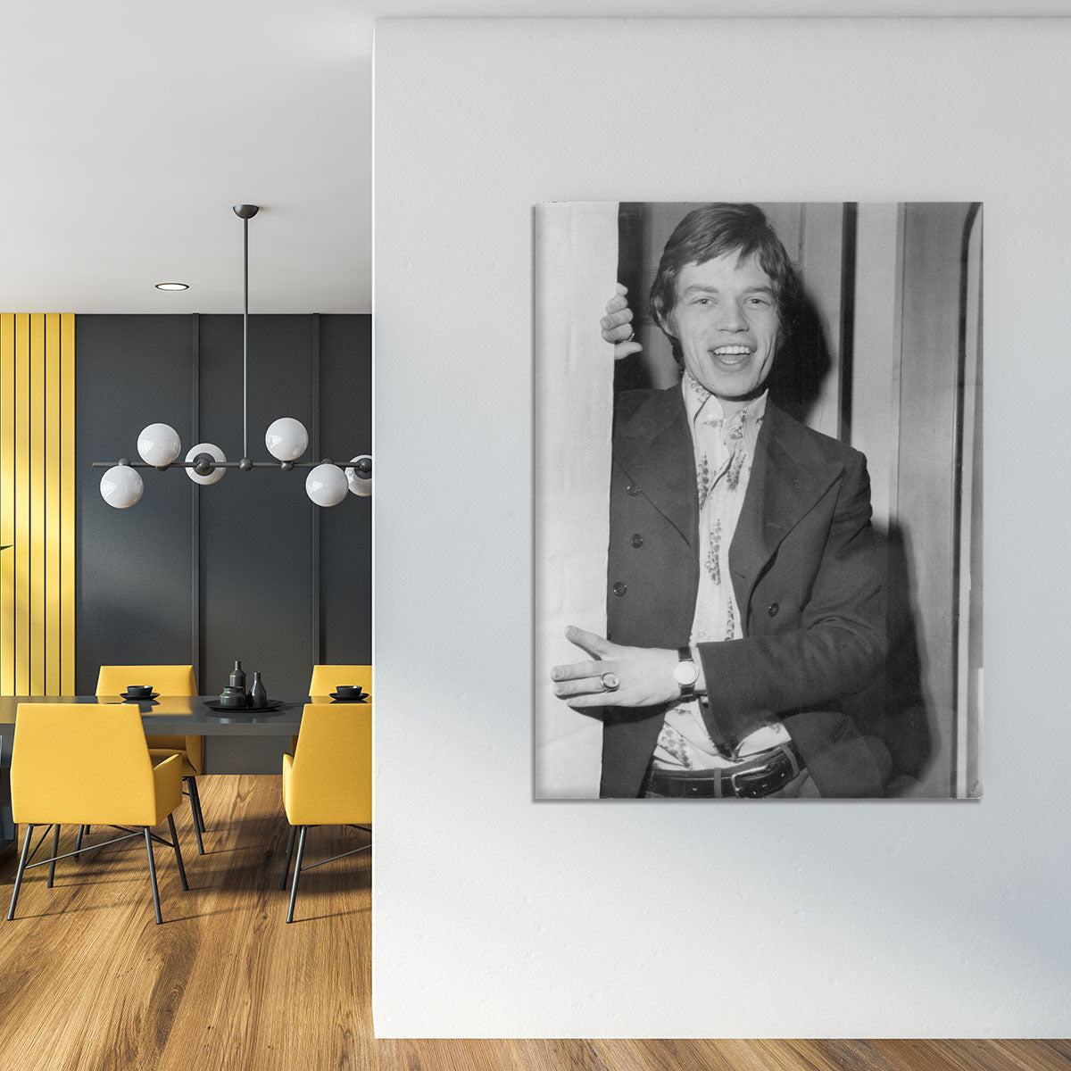 Mick Jagger in a door Canvas Print or Poster - Canvas Art Rocks - 4