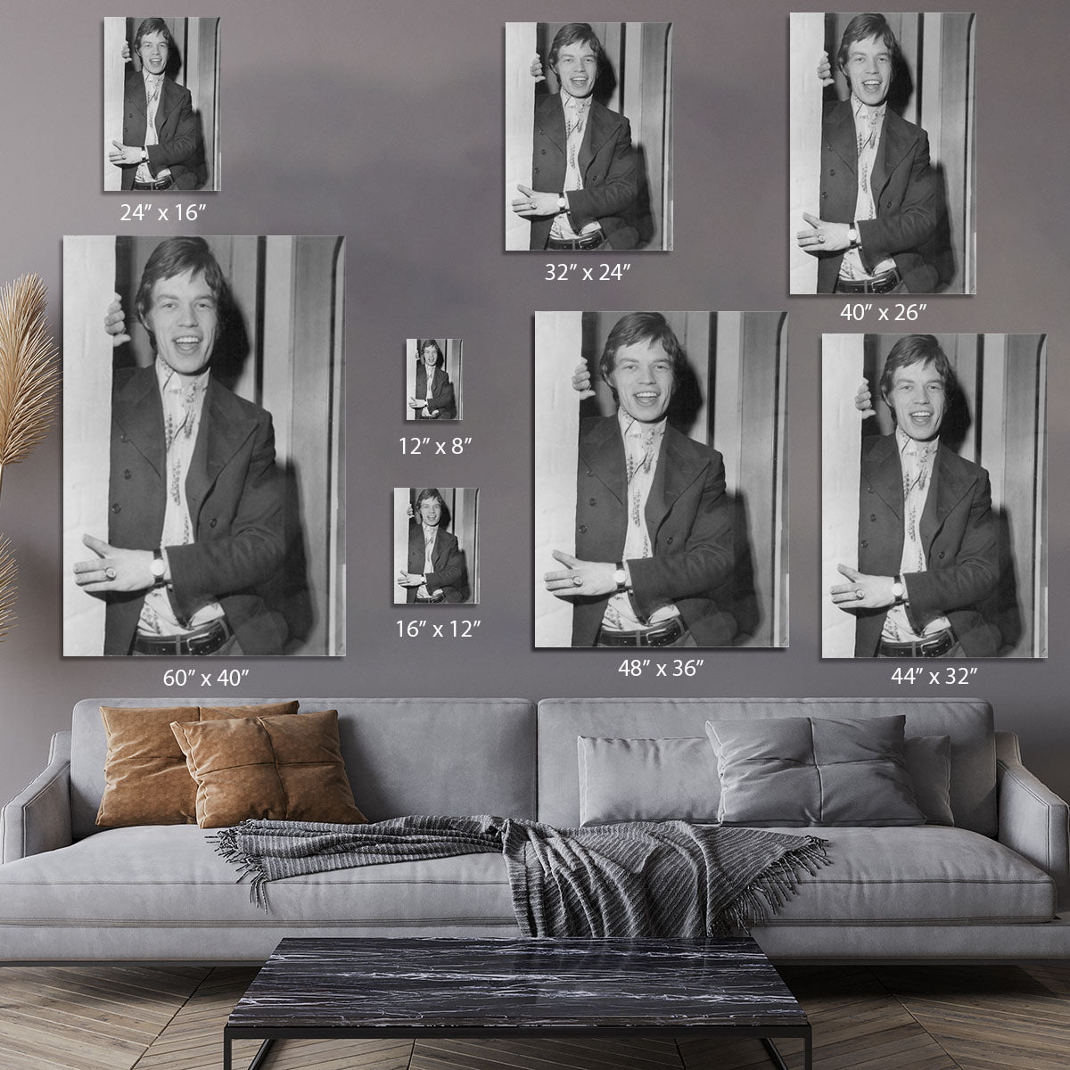 Mick Jagger in a door Canvas Print or Poster - Canvas Art Rocks - 7