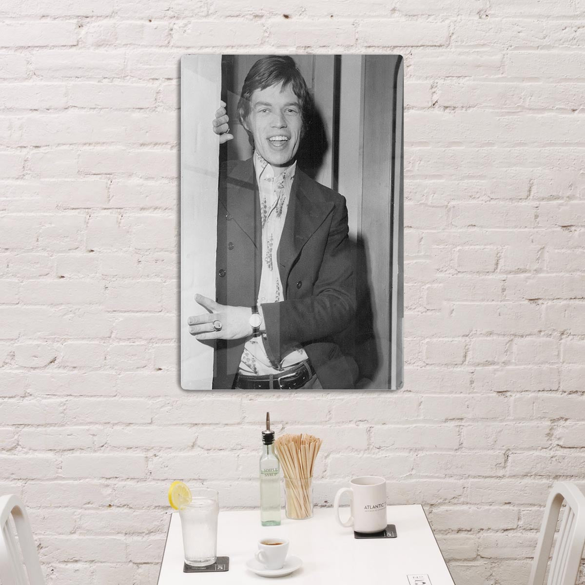 Mick Jagger in a door HD Metal Print