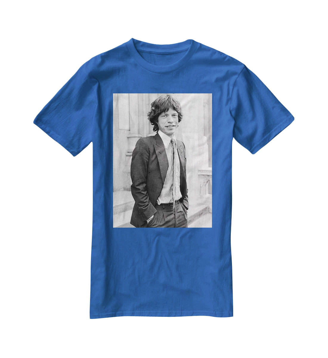 Mick Jagger in a tie T-Shirt - Canvas Art Rocks - 2