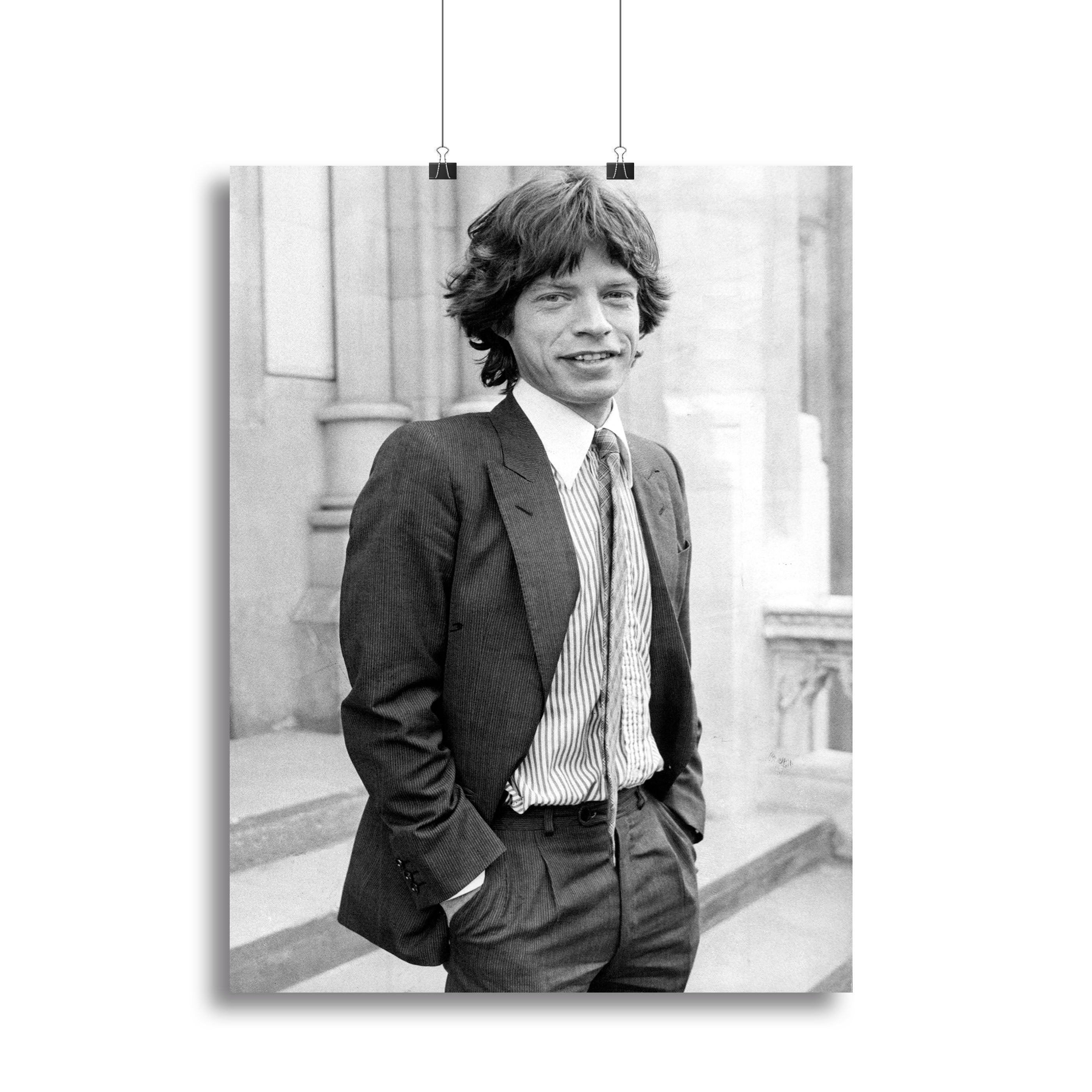 Mick Jagger in a tie Canvas Print or Poster - Canvas Art Rocks - 2
