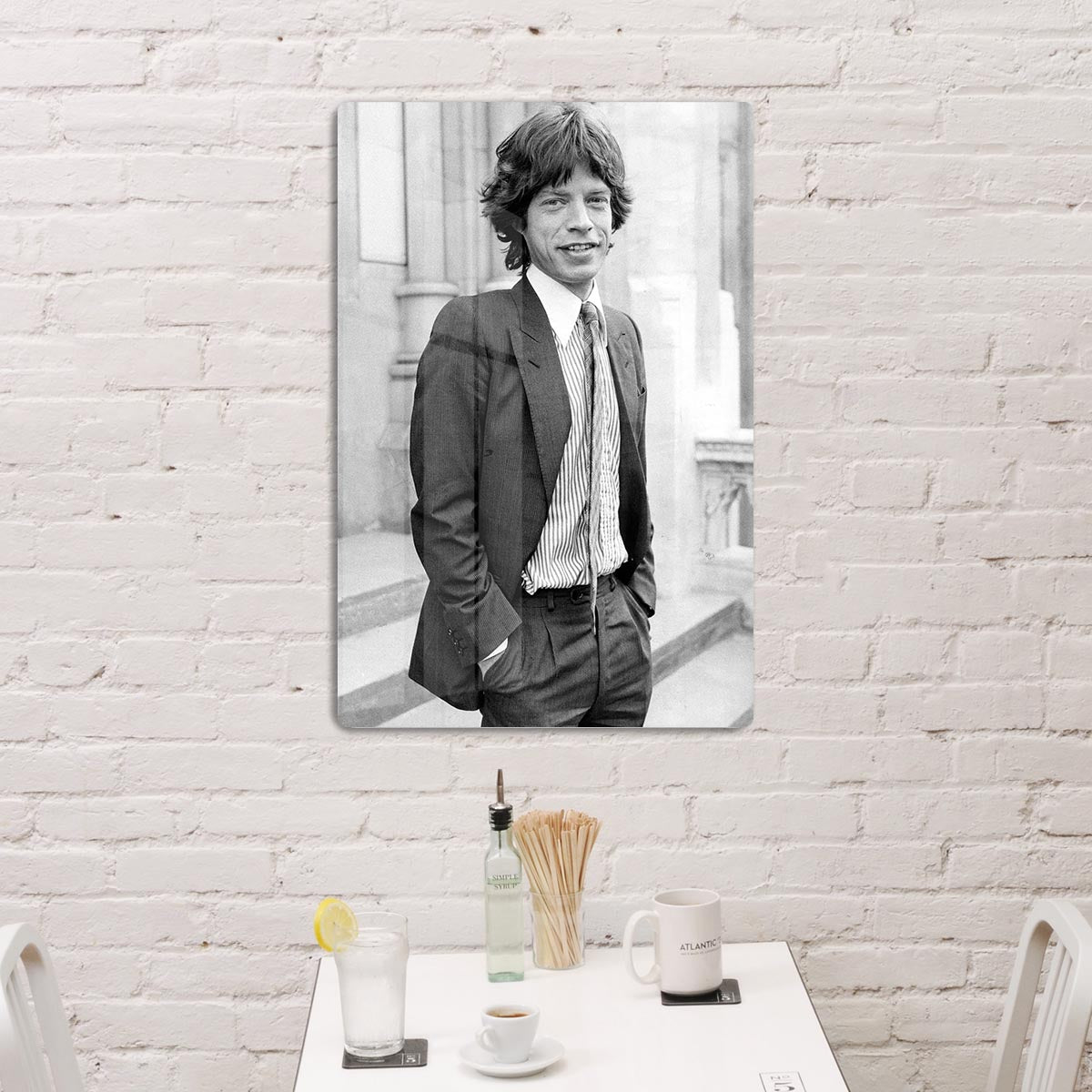 Mick Jagger in a tie HD Metal Print