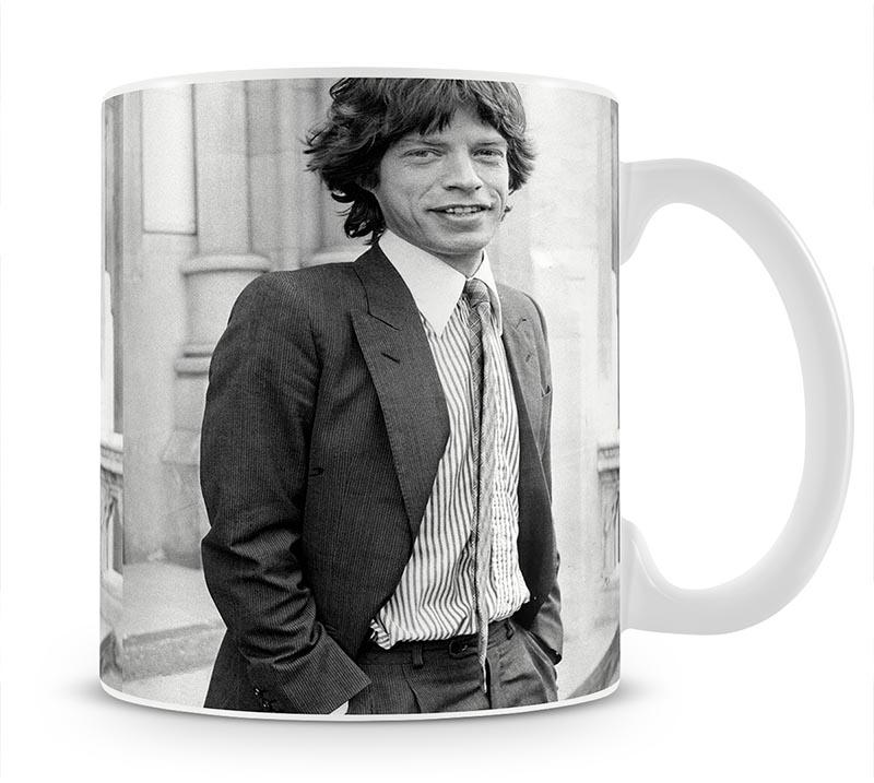 Mick Jagger in a tie Mug - Canvas Art Rocks - 1