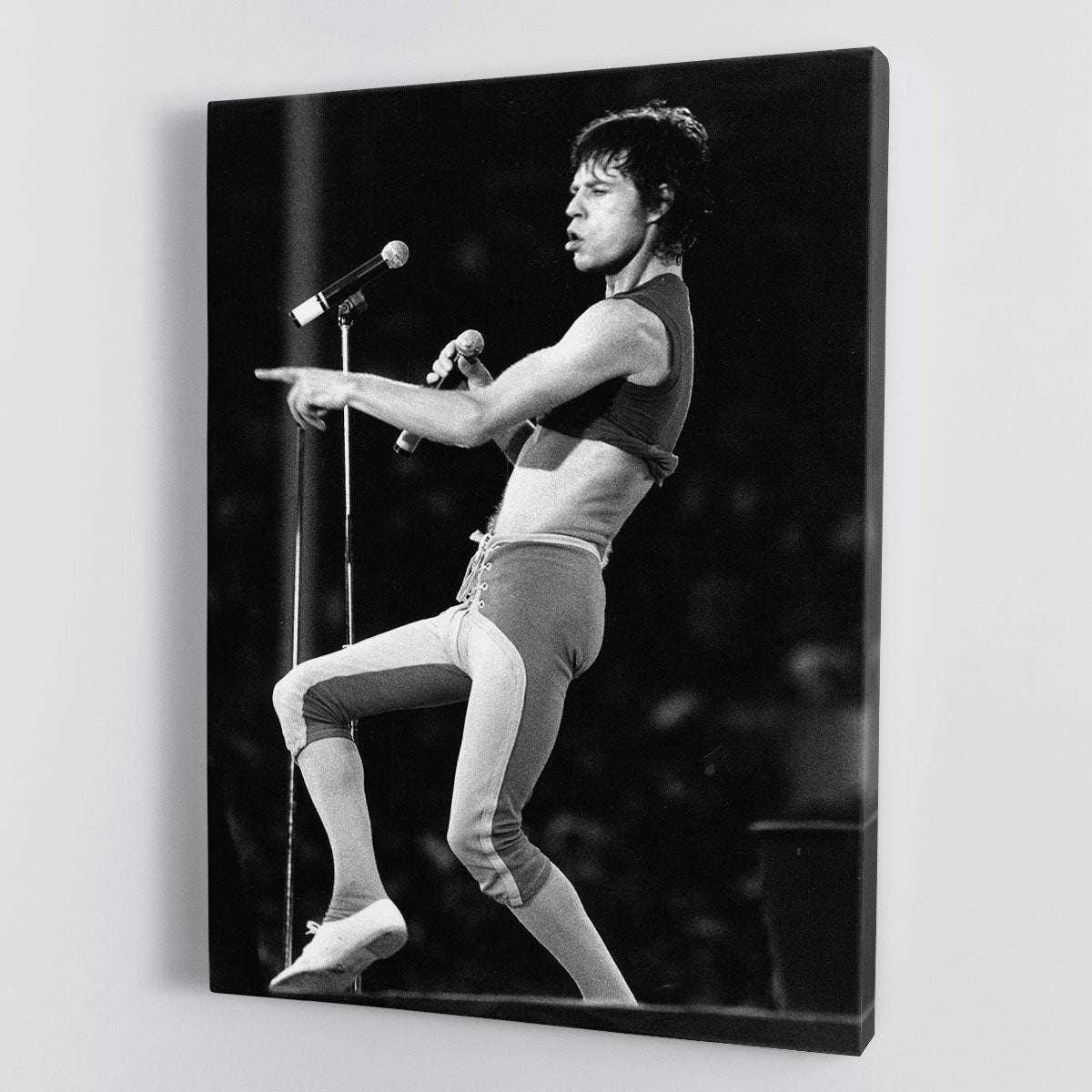 Mick Jagger in lycra Canvas Print or Poster - Canvas Art Rocks - 1