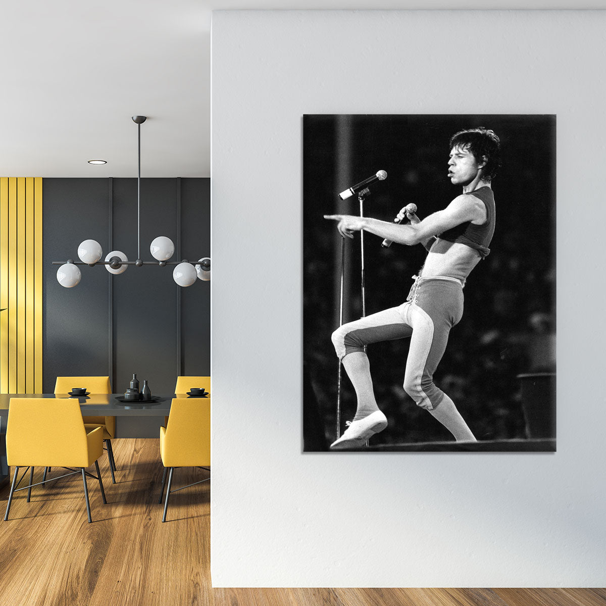 Mick Jagger in lycra Canvas Print or Poster - Canvas Art Rocks - 4