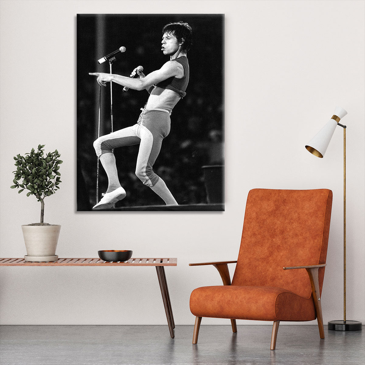 Mick Jagger in lycra Canvas Print or Poster - Canvas Art Rocks - 6