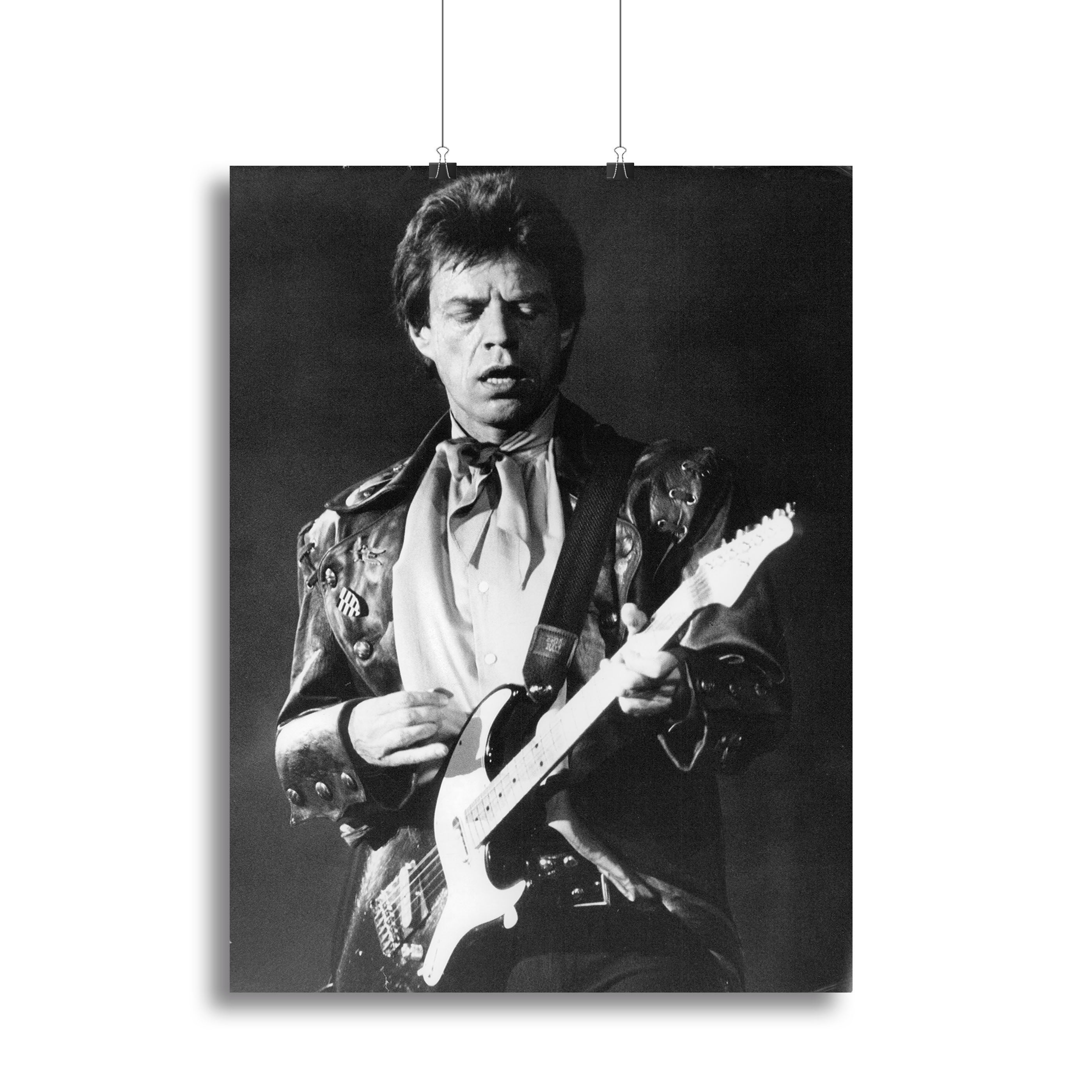 Mick Jagger on guitar Canvas Print or Poster - Canvas Art Rocks - 2