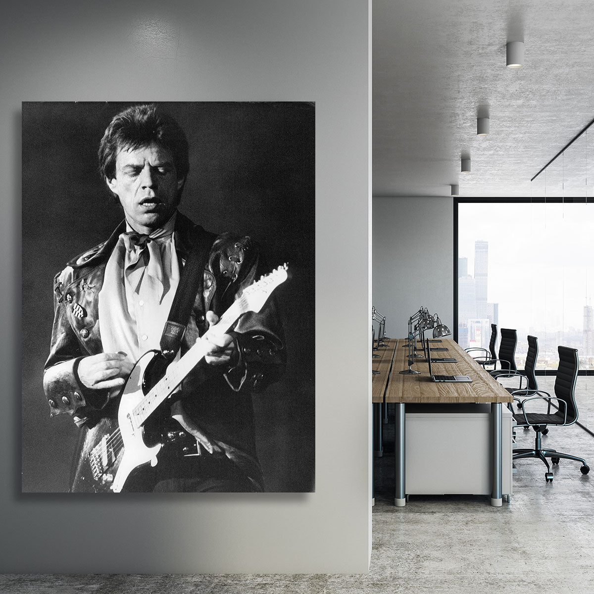 Mick Jagger on guitar Canvas Print or Poster - Canvas Art Rocks - 3