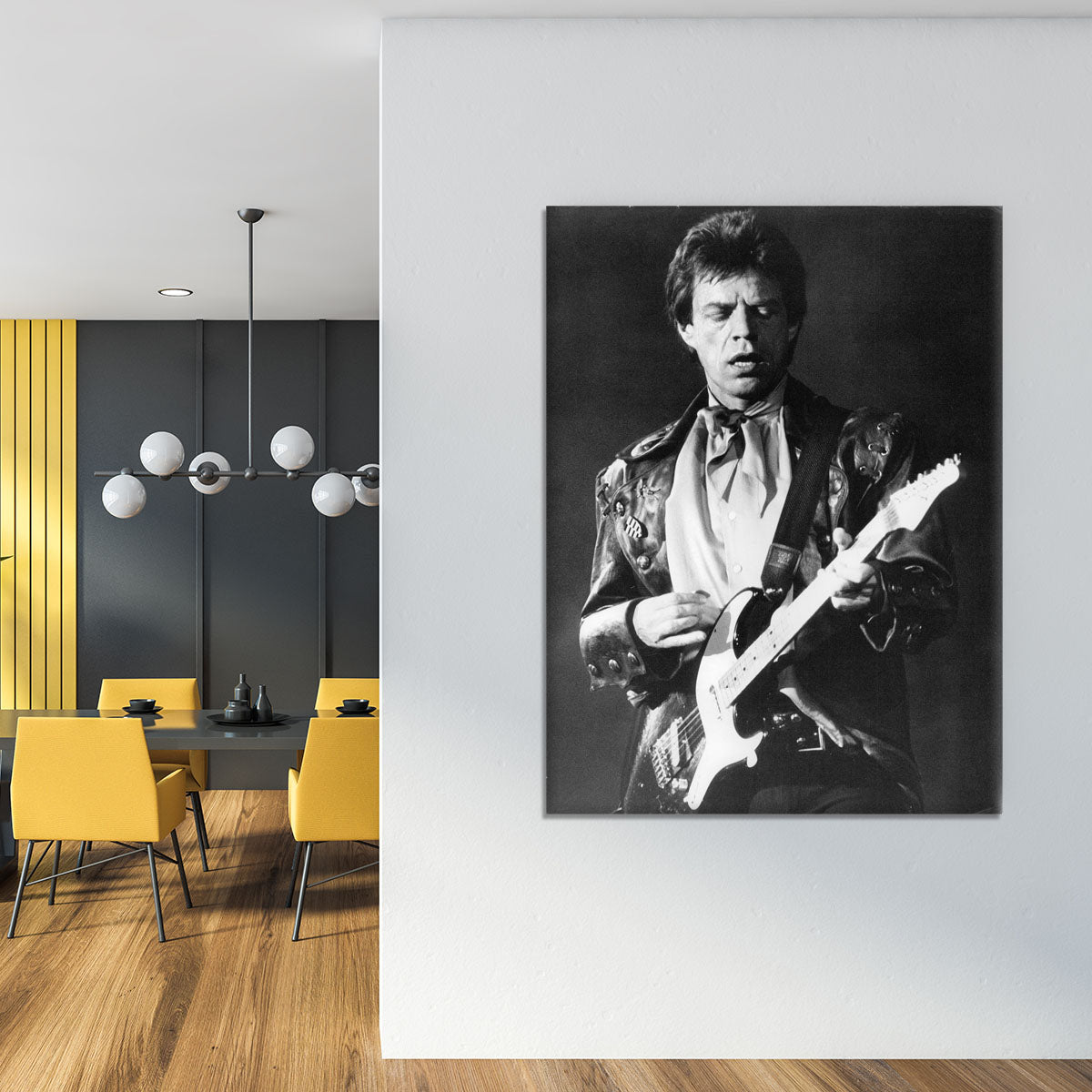 Mick Jagger on guitar Canvas Print or Poster - Canvas Art Rocks - 4