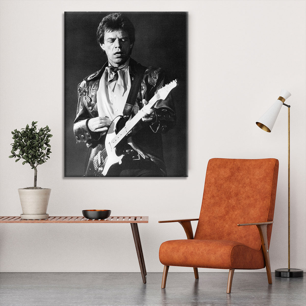 Mick Jagger on guitar Canvas Print or Poster - Canvas Art Rocks - 6
